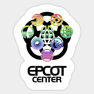 EPCOT Center Pavilion Logos Sticker